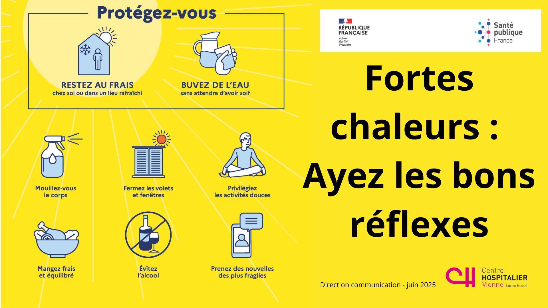 illustration Fortes chaleurs : ayez les bon réflexes